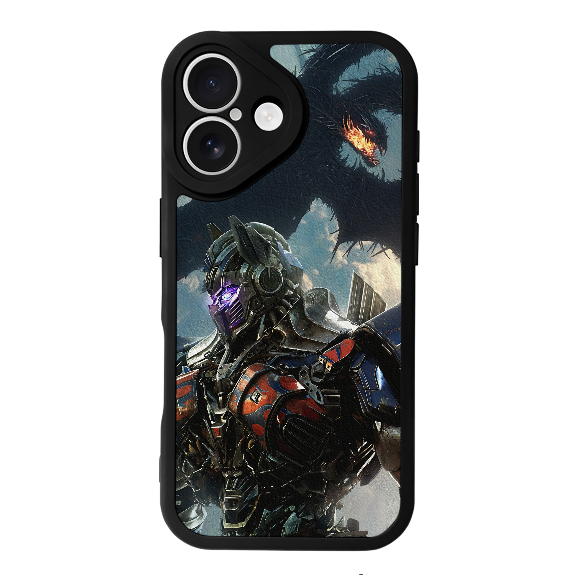 （画像用） Transformers トランスフォーマー 【iPhone 16シリーズ対応】シリコンスマホケース（レザー調） 材質：シリコン